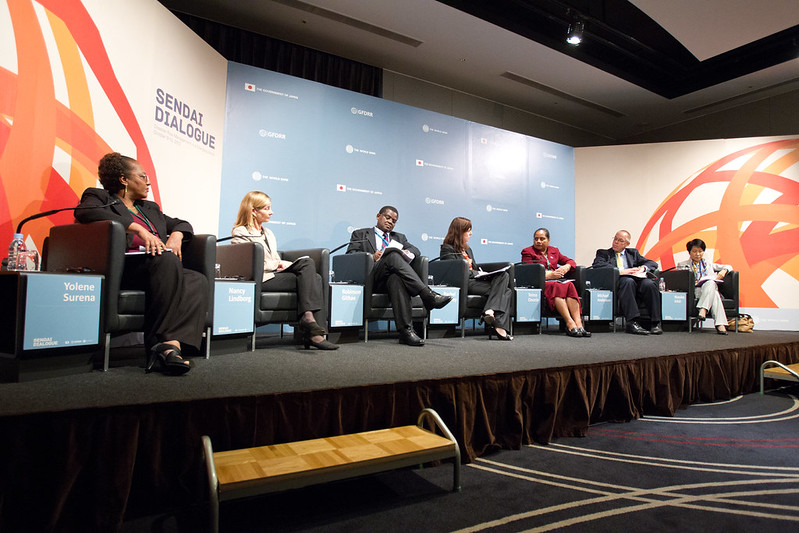 Sendai Dialogue panel session on stage