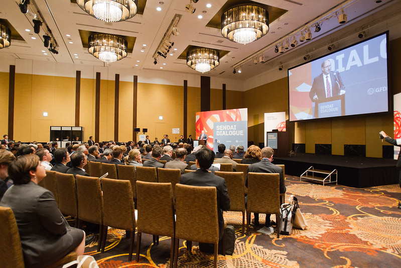 Sendai Dialogue plenary in the ballroom with audience