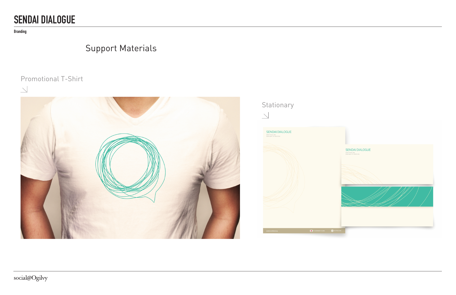 Promotional apparel and stationery
